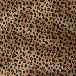 Doble gasa estampada KARLI Beige / Negro